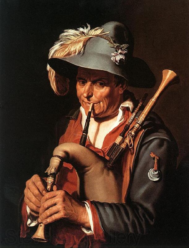 BLOEMAERT, Abraham The Bagpiper ffg Norge oil painting art
